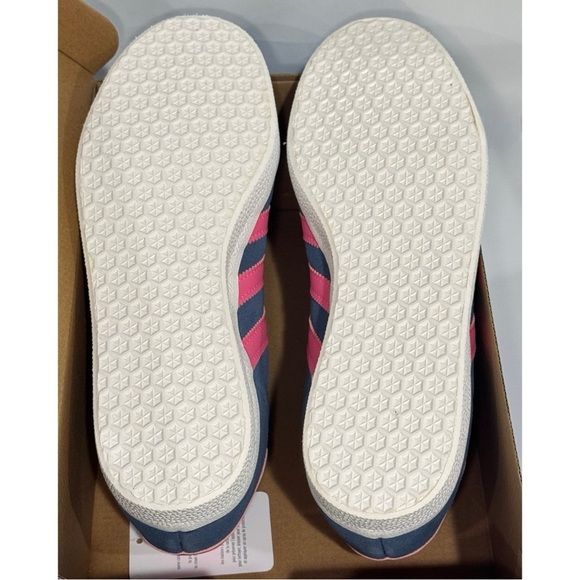 Adidas Gazelle "Ink Lucid Pink" Navy Blue with Pink Suede Sneakers size 6.5 NEW - Picture 10 of 16